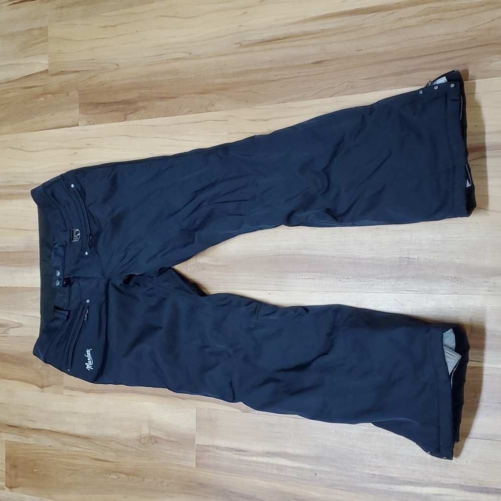 Marker insulated black ski pants